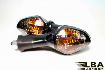 2 539 р. Поворотники Honda CRF250L 2013-2016 тёмные ПередЗад  пм-00008070  с доставкой в г. Воронеж. Увеличить фотографию 1