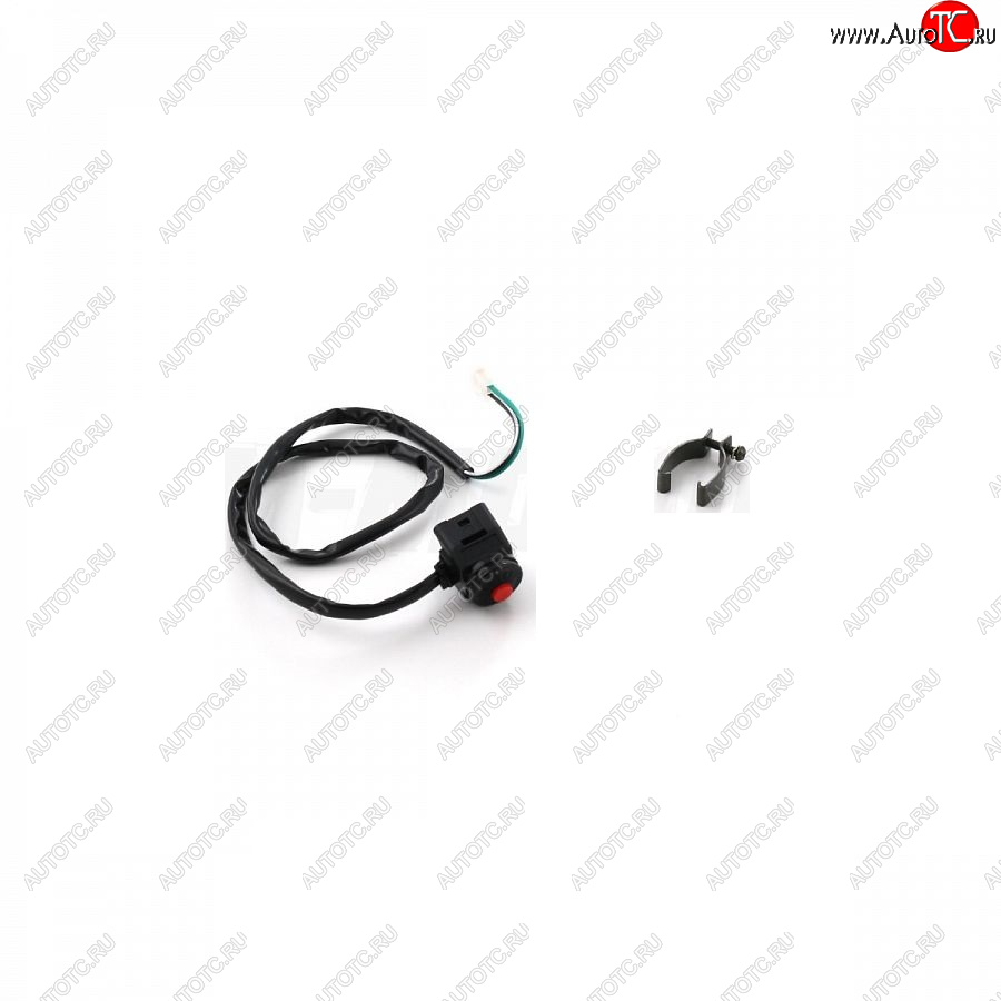 169 р. Кнопка выкл. двигателя с креплением на руль круглая SM-PARTS  020340-290-5705  с доставкой в г. Воронеж
