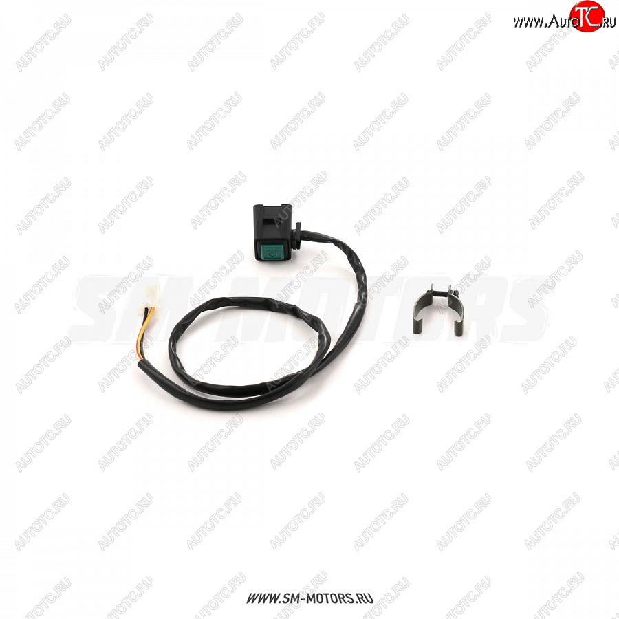 200 р. Кнопка стартера с креплением на руль квадратная SM-PARTS  020340-290-6105  с доставкой в г. Воронеж