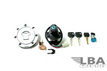 3 399 р. Комплект ключей и замков для Honda CBR600 F4  F4i, CBR600RR, CBR1100XX, VFR800 и других  пм-00001504  с доставкой в г. Воронеж. Увеличить фотографию 1