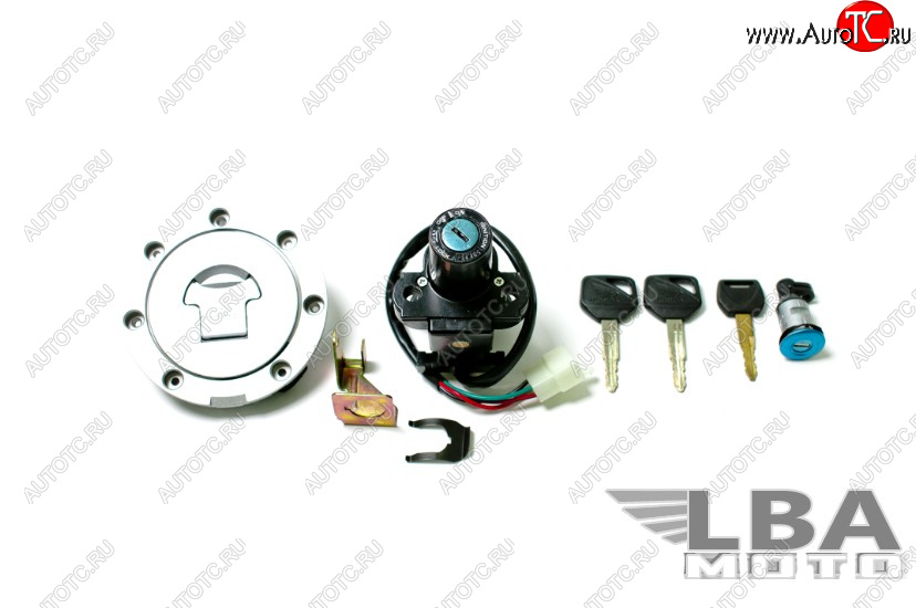 3 399 р. Комплект ключей и замков для Honda CBR600 F4  F4i, CBR600RR, CBR1100XX, VFR800 и других  пм-00001504  с доставкой в г. Воронеж
