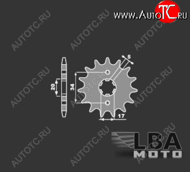 599 р. PBR Звезда передняя 2037 C15  55 697  с доставкой в г. Воронеж