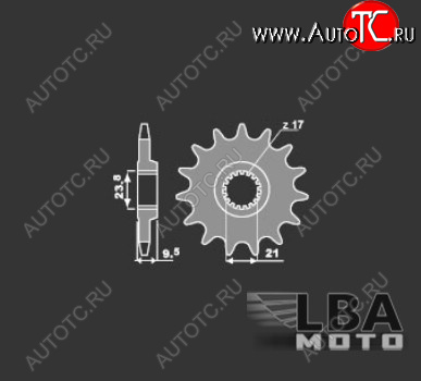 919 р. PBR Звезда передняя 2134 C13  43 629  с доставкой в г. Воронеж