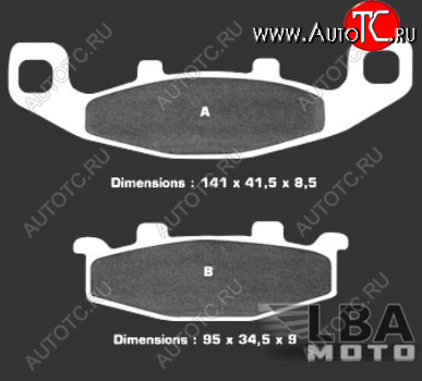 3 099 р. Тормозные колодки Nissin 2P-252NS (427)  9 002  с доставкой в г. Воронеж