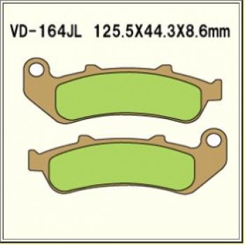 2 249 р. Тормозные колодки Vesrah VD 164JL	  пм-00005056  с доставкой в г. Воронеж. Увеличить фотографию 1