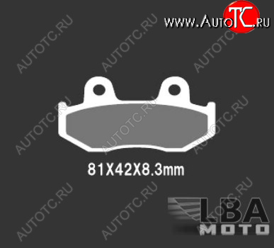 3 099 р. Тормозные колодки Nissin 2P-310NS (1343)  пм-00005922  с доставкой в г. Воронеж