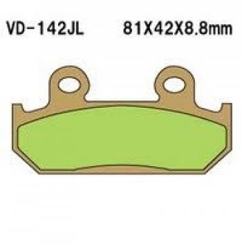 1 289 р. Тормозные колодки Vesrah VD-142JL (DP110)  пм-00017416  с доставкой в г. Воронеж. Увеличить фотографию 1