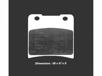 2 499 р. Тормозные колодки Nissin 2P-234NS (331)  пм-00021447  с доставкой в г. Воронеж. Увеличить фотографию 1