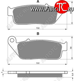 2 779 р. Тормозные колодки Gold-Fren 014 S33  014 s33  с доставкой в г. Воронеж
