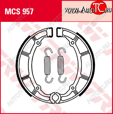 5 249 р. Тормозные колодки TRW MCS957  mcs957  с доставкой в г. Воронеж