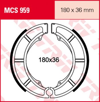 4 709 р. Тормозные колодки TRW MCS959  mcs959  с доставкой в г. Воронеж. Увеличить фотографию 1