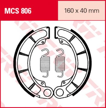 4 709 р. Тормозные колодки TRW MCS806  mcs806  с доставкой в г. Воронеж. Увеличить фотографию 1