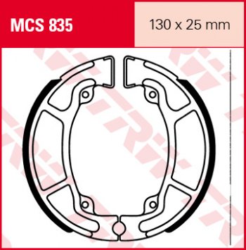3 719 р. Тормозные колодки TRW MCS835  mcs835  с доставкой в г. Воронеж. Увеличить фотографию 1