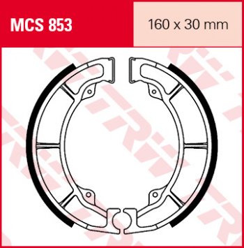 4 019 р. Тормозные колодки TRW MCS853  mcs853  с доставкой в г. Воронеж. Увеличить фотографию 1
