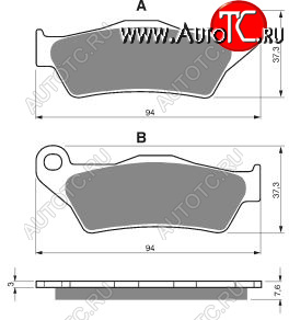 2 169 р. Тормозные колодки Gold-Fren 031 S3  031 s3  с доставкой в г. Воронеж