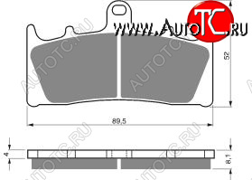 2 169 р. Тормозные колодки Gold-Fren 039 AD  039 ad  с доставкой в г. Воронеж