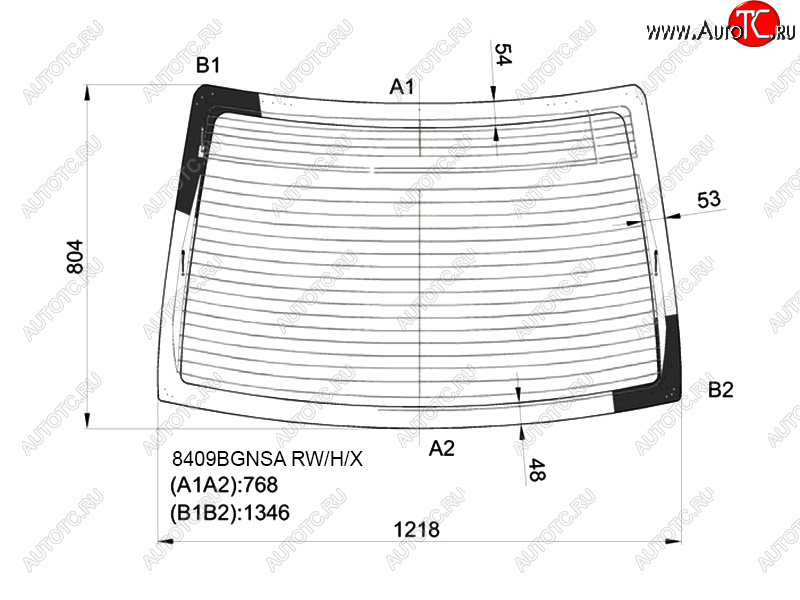7 999 р. Стекло заднее (Цвет зеленый Обогрев Антенна) Toyota Corolla (E180) 12-19 XYG 8409BGNSA RW/H/X  с доставкой в г. Воронеж