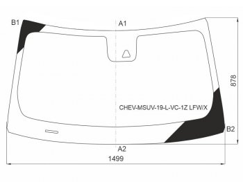 12 399 р. Стекло лобовое (Камера) Chevrolet TrailBlazer 19- XYG CHEV-MSUV-19-L-VC-1Z LFW/X  с доставкой в г. Воронеж. Увеличить фотографию 1