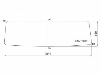 7 699 р. Стекло лобовое Kamaz 53205 00-  6520 03- KMK KAMT0009  с доставкой в г. Воронеж. Увеличить фотографию 1