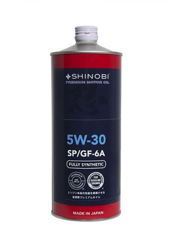 Масло моторное синтетическое SHINOBI SPGF-6A 5W-30 1L SHINOBI SH0007