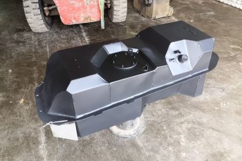40 999 р. Топливный бак (под штатную защиту) 75 литров из алюминия (стагер) Mitsubishi L200 4  рестайлинг (2013-2016)  с доставкой в г. Воронеж. Увеличить фотографию 5