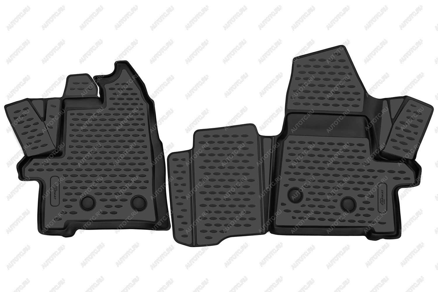 5 349 р. Коврики 3D в салон подходят для FORD Transit 2014-, 2шт. (ПУ, повышенная износостойкость)  Форд Транзит FORMAT format.3d1675210k  с доставкой в г. Воронеж