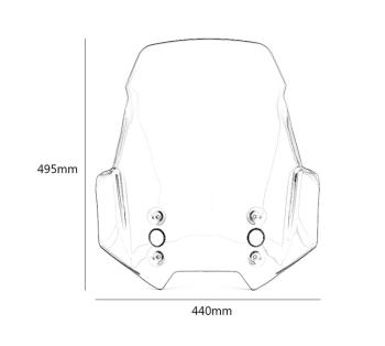 9 249 р. Ветровое стекло для мотоцикла Kawasaki Versys 6501000 15-19 КитайскиеЗапчасти пм-00016960  с доставкой в г. Воронеж. Увеличить фотографию 5