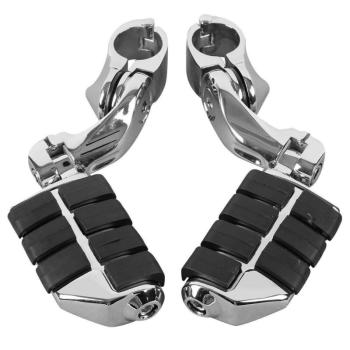 5 599 р. Подножки на дуги с креплением 32мм Harley-Davidson, Yamaha, Honda, Suzuki, Kawasaki Модель 2 КитайскиеЗапчасти пм-00025606  с доставкой в г. Воронеж. Увеличить фотографию 2
