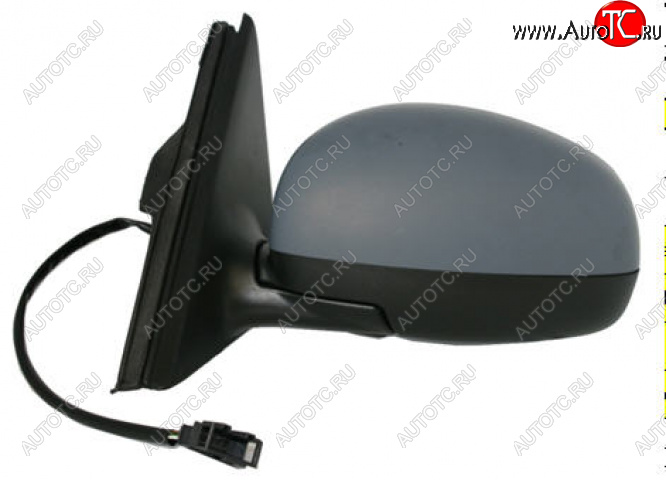 5 699 р. Боковое левое зеркало (электрическое, с подогревом) BodyParts Skoda Fabia Mk2 хэтчбэк дорестайлинг (2007-2010) (неокрашенное)  с доставкой в г. Воронеж