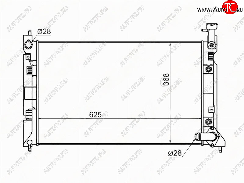 6 649 р. Радиатор MITSUBISHI COLT 4G15  4G19 Z25  8A 02- SAT mc0001-z2  с доставкой в г. Воронеж