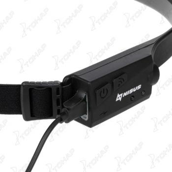 1 669 р. Фонарь налобный NISUS сенсорный LED-120 LM, COB-340 LM, IPX4, USB  n-fn-hl65  с доставкой в г. Воронеж. Увеличить фотографию 8
