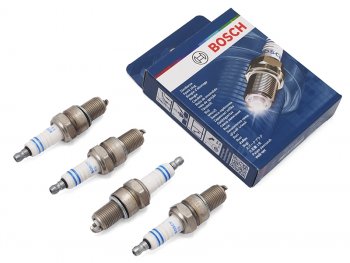 1 089 р. Комплект свечей CHEVROLET AVEOKALOS 05-LADA GRANTAKALINALARGUS 11-NIVA 76- (комплект 4шт) BOSCH 0242235915  с доставкой в г. Воронеж. Увеличить фотографию 1