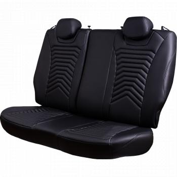 28 499 р. Комплект чехлов для сидений (РЗС 60/40 + подл., 3Г, экокожа) Lord Autofashion БАЙРОН ст ПРЕЗИДЕНТ  Chery Tiggo 7 Pro Max  T1E (2022-2025) дорестайлинг, рестайлинг (Черный, вставка черная, строчка черная)  с доставкой в г. Воронеж. Увеличить фотографию 4