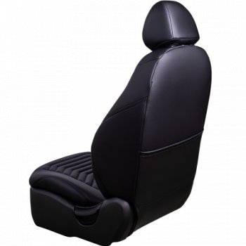 25 949 р. Комплект чехлов сидений ( Экокожа ИЛАНА+ОРЕГОН)   Chevrolet Aveo ( T200,  T250) (2002-2011) хэтчбек 5 дв, седан, седан рестайлинг, хэтчбек 5 дв рестайлинг (черный)  с доставкой в г. Воронеж. Увеличить фотографию 5
