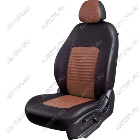 8 999 р. Комплект чехлов для сидений (7 мест Илана+Орегон) ТУРИН СТ Lord Autofashion  ГАЗ ГАЗель ( 2705,  3221,  3221,Бизнес,  2705,Бизнес) (1995-2025) дорестайлинг цельнометаллический фургон, дорестайлинг автобус, 1-ый рестайлинг автобус, 1-ый рестайлинг цельнометаллический фургон, 2-ой рестайлинг автобус, 2-ой рестайлинг цельнометаллический фургон (черный, вставка темно-коричневая+бежевая, строчка темно-коричневая)  с доставкой в г. Воронеж