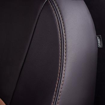8 999 р. Комплект чехлов для сидений (7 мест Илана+Орегон) ТУРИН СТ Lord Autofashion  ГАЗ ГАЗель ( 2705,  3221,  3221,Бизнес,  2705,Бизнес) (1995-2025) дорестайлинг цельнометаллический фургон, дорестайлинг автобус, 1-ый рестайлинг автобус, 1-ый рестайлинг цельнометаллический фургон, 2-ой рестайлинг автобус, 2-ой рестайлинг цельнометаллический фургон (черный, вставка темно-коричневая+бежевая, строчка темно-коричневая)  с доставкой в г. Воронеж. Увеличить фотографию 8
