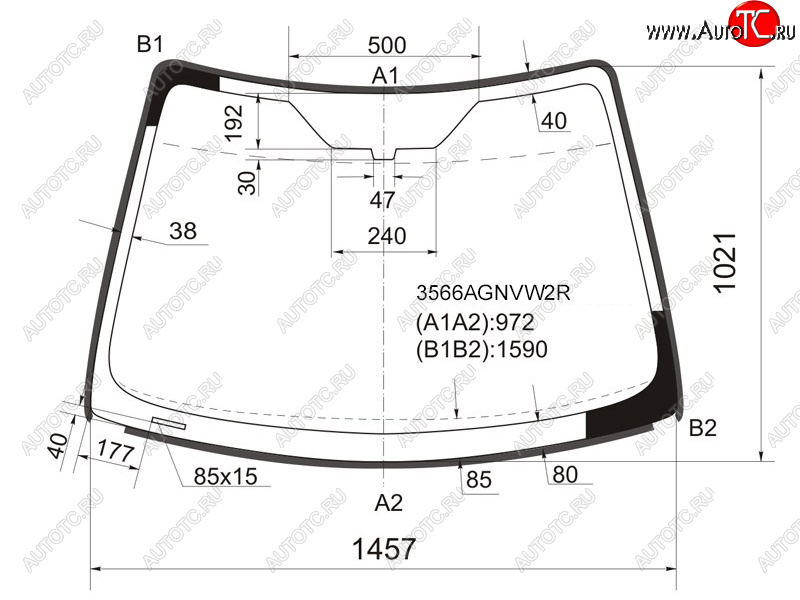 7 799 р. Стекло лобовое (Молдинг) Ford Focus 04-11  Focus RS 09-11  Focus ST 05-10 FUYAO 3566AGNVW2R  с доставкой в г. Воронеж