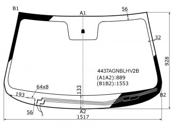 7 799 р. Стекло лобовое (Обогрев щеток) Kia Sorento 09-21 FUYAO 4437AGNBLHV2B  с доставкой в г. Воронеж. Увеличить фотографию 1