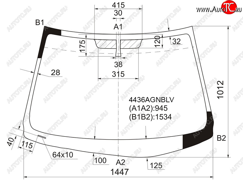6 649 р. Стекло лобовое Kia Cerato 08-13  Forte 08-13 FUYAO 4436AGNBLV  с доставкой в г. Воронеж