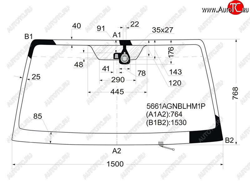 8 249 р. Стекло лобовое (Обогрев щеток Датчик дождя) Mitsubishi Pajero 06-20 FUYAO 5661AGNBLHM1P  с доставкой в г. Воронеж