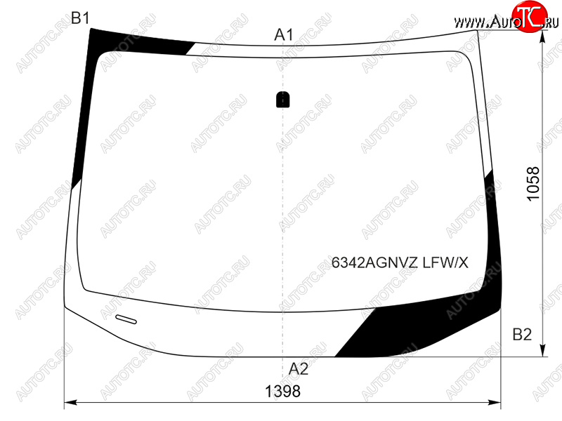 7 699 р. Стекло лобовое Opel Astra 15- XYG 6342AGNVZ LFW/X  с доставкой в г. Воронеж