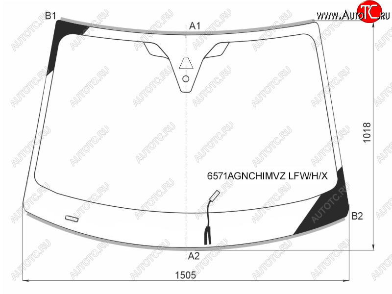 22 549 р. Стекло лобовое (Обогрев щеток Камера Датчик дождя Молдинг) Citroen C5 Aircross 17-22  Opel Grand XYG 6571AGNCHIMVZ LFW/H/X  с доставкой в г. Воронеж