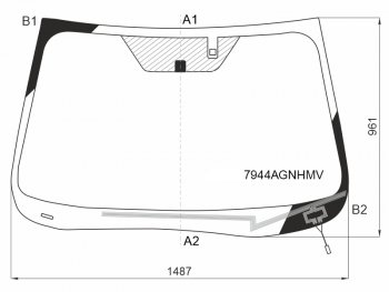 10 899 р. Стекло лобовое (Обогрев щеток Датчик дождя) Subaru Forester 18-21 FUYAO 7944AGNHMV  с доставкой в г. Воронеж. Увеличить фотографию 1