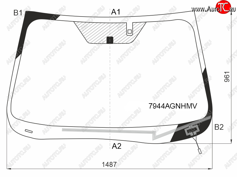 10 899 р. Стекло лобовое (Обогрев щеток Датчик дождя) Subaru Forester 18-21 FUYAO 7944AGNHMV  с доставкой в г. Воронеж
