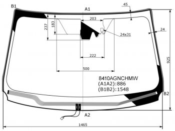 11 449 р. Стекло лобовое (Обогрев щеток Камера Датчик дождя Молдинг) Toyota RAV4 (XA40) 12-19 FUYAO 8410AGNCHMW  с доставкой в г. Воронеж. Увеличить фотографию 1