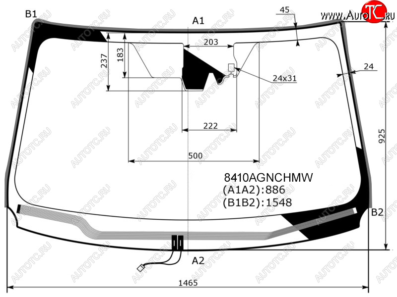 11 449 р. Стекло лобовое (Обогрев щеток Камера Датчик дождя Молдинг) Toyota RAV4 (XA40) 12-19 FUYAO 8410AGNCHMW  с доставкой в г. Воронеж