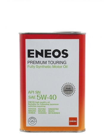 1 359 р. Масло моторное синтетическое ENEOS Premium Touring 5W-40 SN 1л ENEOS 8809478942148  с доставкой в г. Воронеж. Увеличить фотографию 1