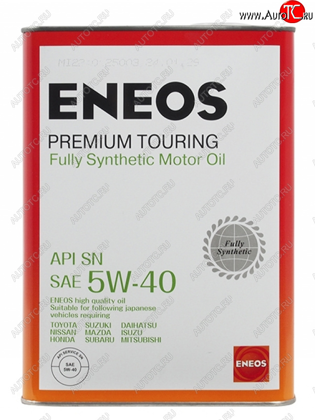 4 999 р. Масло моторное синтетическое ENEOS Premium Touring 5W-40 SN 4л ENEOS 8809478942162  с доставкой в г. Воронеж