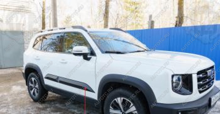1 629 р. Молдинг двери передний правый Русская Артель Haval Dargo (2022-2025) (глянец под покраску)  с доставкой в г. Воронеж