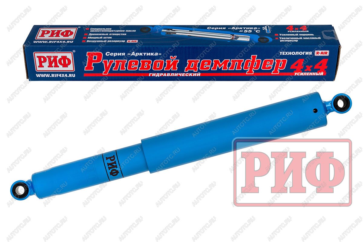 8 219 р. Демпфер РИФ рулевой "Арктика" УАЗ ПатриотХантер, Toyota Land Cruiser 70-серия 2007+  sd29  с доставкой в г. Воронеж